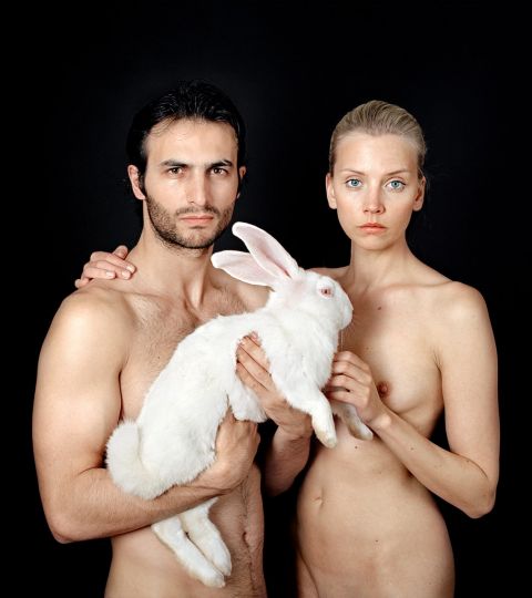 Untitled, For a Definition of The Nude Series (Couple w/ Rabbit), 2005 © Dimitris Yeros