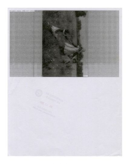A redacted copy of a letter sent to UK resident Omar Deghayes during his six years of captivity at the Guantanamo Bay detention camp, 2010, from the series Letters to Omar © Edmund Clark