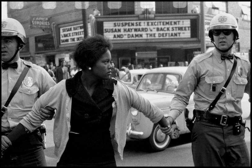 USA. Alabama. Birmingham. 1963. Arrest of a demonstrator. 