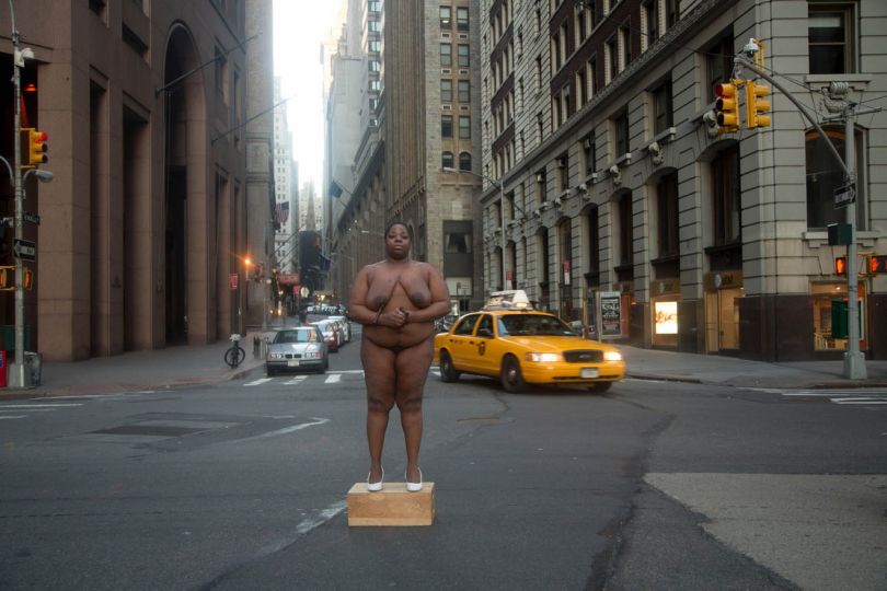 From Her Body Sprang Their Greatest Wealth, Wall St., 2013 © Nona Faustine
