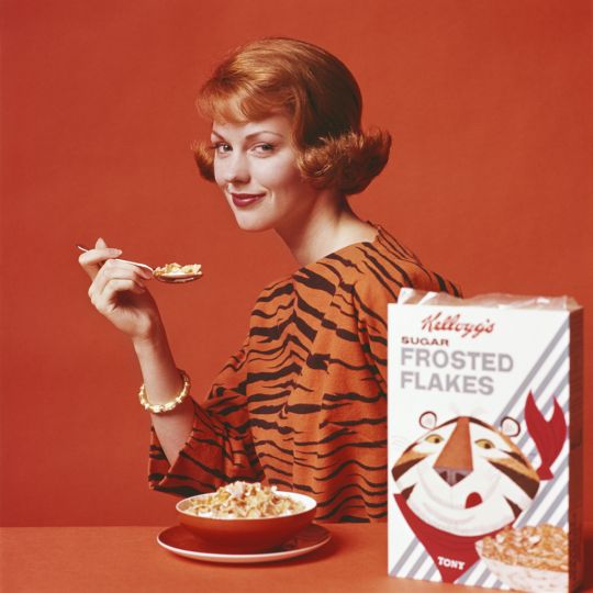 Let the lady be a tiger, Kellogg’s Tiger Flakes, 1961 © Bert Stern