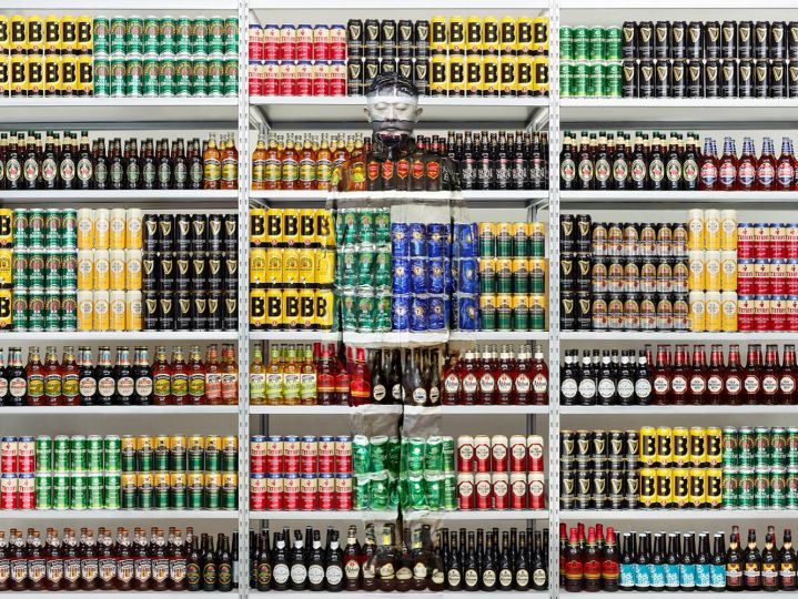 Hiding in London No.5 Beer Rack © Liu Bolin, Bel Air Fine Art