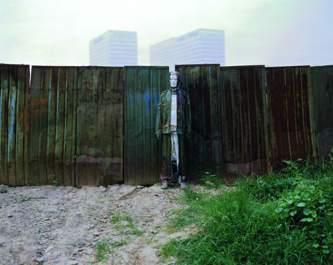 Hiding in the City No.75 Provisional Wall  © Liu Bolin, Bel-Air Fine Art London (Beijing)