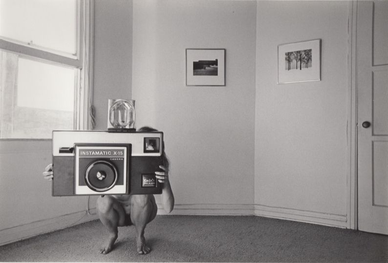 Ed Sievers
Untitled (oversized camera) from People in My Corner, Venice, CA, 1973
 © The Estate of Ed Sievers, courtesy Robert Mann Gallery
