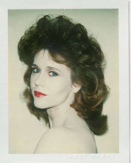 Andy Warhol, Jane Fonda, 1982, Polacolor 2, 10.8 x 8.5 cm, © 2018 The Andy Warhol Foundation for the Visual Arts, Inc. Licensed by DACS, London. Courtesy BASTIAN, London