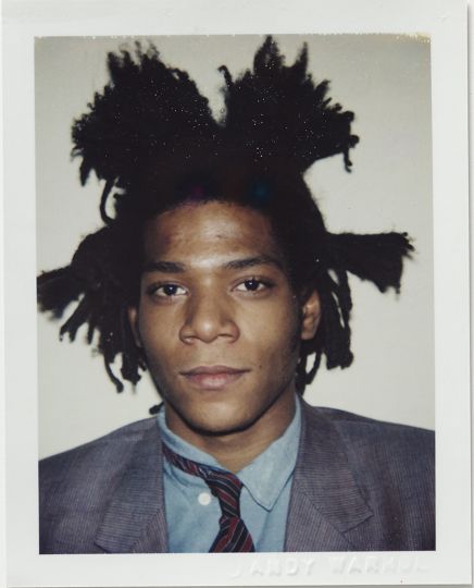 Andy Warhol, Jean-Michel Basquiat, 1982, Polacolor ER, 10.8 x 8.5 cm.© 2018 The Andy Warhol Foundation for the Visual Arts, Inc. Licensed by DACS, London. Courtesy BASTIAN, London