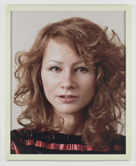 Gillian Wearing English, born 1963 Self Portrait as my Sister Jane Wearing, 2003 Chromogenic print Framed: 140 × 114.9 cm (55 1/8 × 45 1/4 in.) Heather Podesta Collection © Gillian Wearing, Courtesy Maureen Paley, London; Regen Projects, Los Angeles; and Tanya Bonakdar, New York