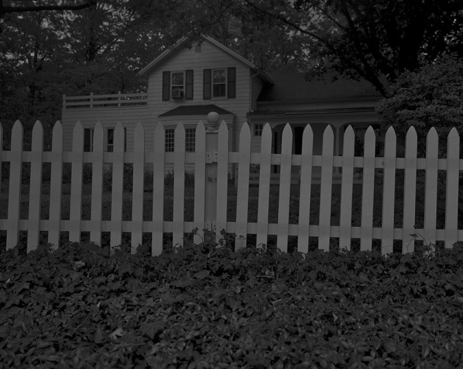 Untitled #1 (Picket Fence and Farmhouse) - Night Coming Tenderly, Black - Photo by Dawoud Bey