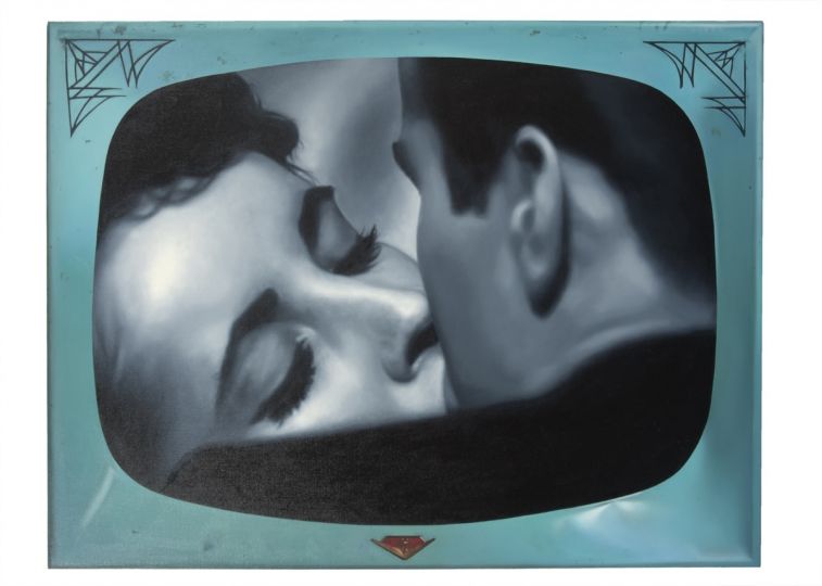 David McDermott & Peter McGough, Late night #13: Elizabeth Taylor, 1967, 2008. Huile sur toile de lin, 69,8 × 91,4 cm © McDERMOTT & McGOUGH, Courtesy Noirmontartproduction Prix : 50 000 euro
