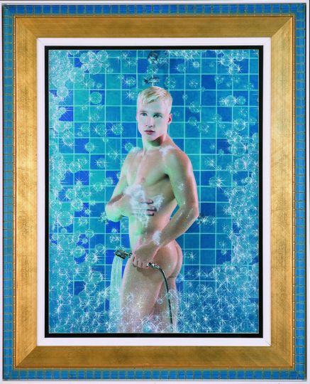 Pierre & Gilles, Bubbles Shower, 1997. Photographie peinte, 100,8 × 75 cm © Pierre et Gilles, Courtesy Noirmontartproduction Prix : 80 000 euros