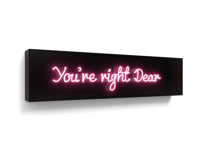 David Drebin You ́re right Dear, 2017 Light Installation © David Drebin courtesy HIGH10 Collection