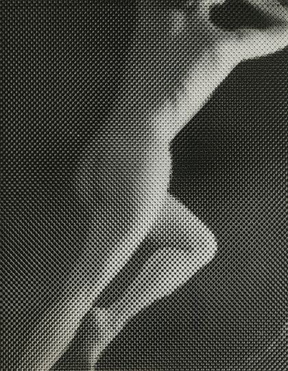 Erwin Blumenfeld - Nude Under Screen, New York, 1945