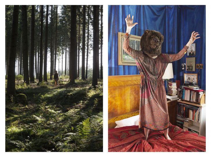 Bear Girl in forest & Bear Girl in bedroom ©Ute Behrend