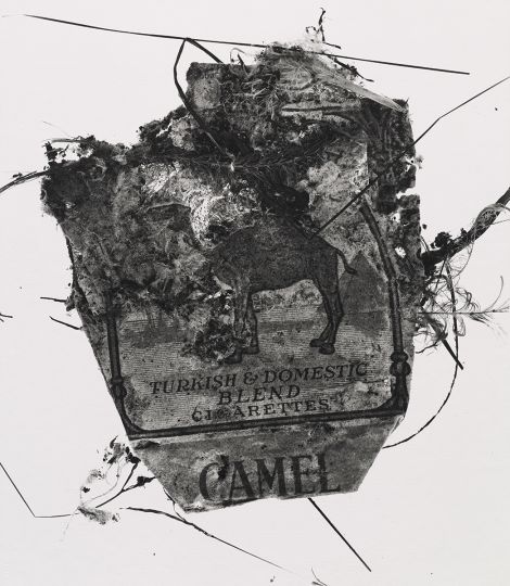 Irving Penn - Camel Pack, New York, 1975 Platinum palladium print, print made 1975 © Irving Penn Foundation – Courtesy Galerie Thaddaeus Ropac, London · Paris · Salzburg