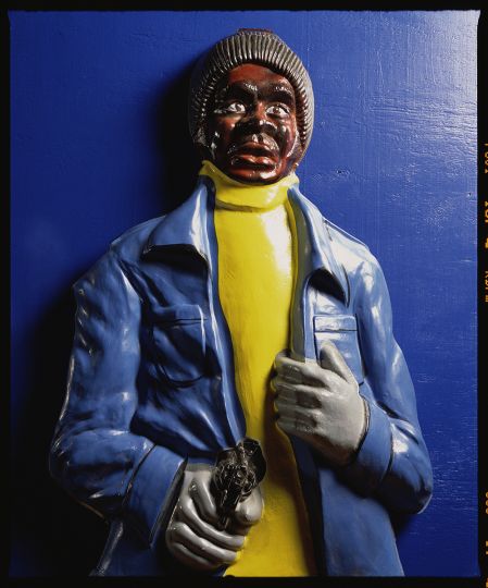 “Mr. Blue” Sir Real 3-D Shooting Range Hold Up Man Target by Caswell, 1970’s (Infamous), 2019 © Andres Serrano - Courtesy of the artist and the Gallery Nathalie Obadia Paris/Brussels
