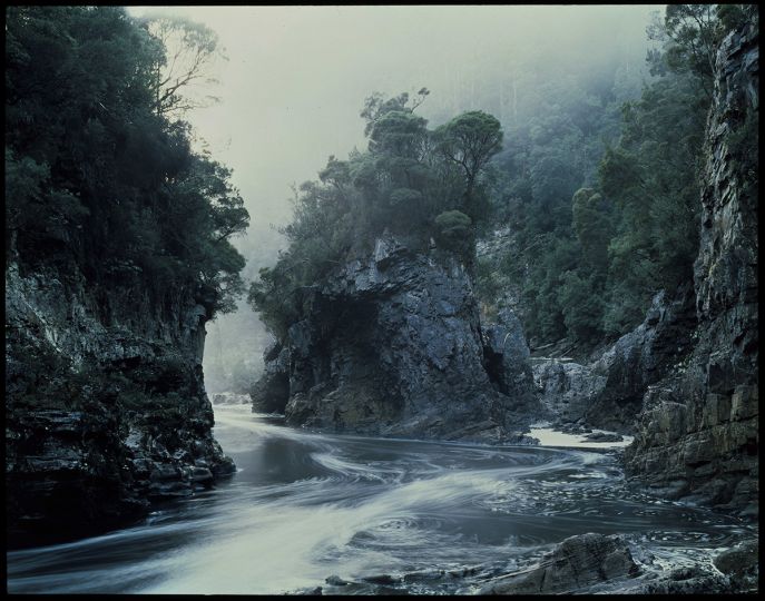 Peter Dombrovskis
Australia 1945–1996
Morning Mist, Rock Island Bend, Franklin River 1980
Inkjet print on paper
59.4 x 84.1 cm
Courtesy: National Library of Australia and the Estate of Peter Dombrovskis