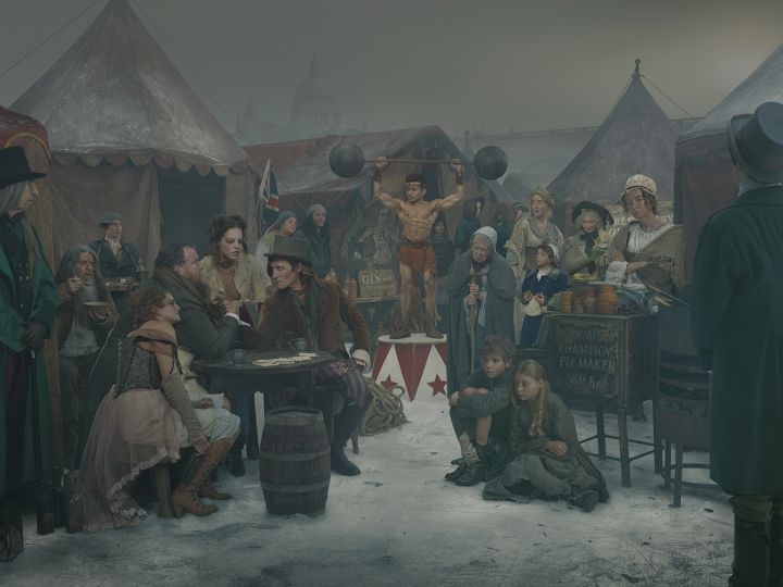 The Frost Fair of 1814 – Armwrestling © Julia Fullerton-Batten