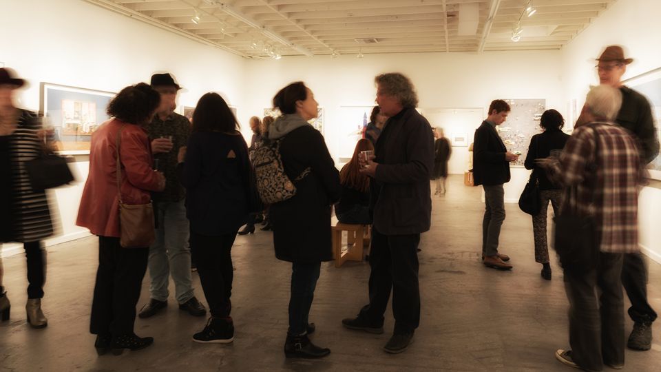 The gallery was lively on the night of the 25th anniversary celebration © Andy Romanoff