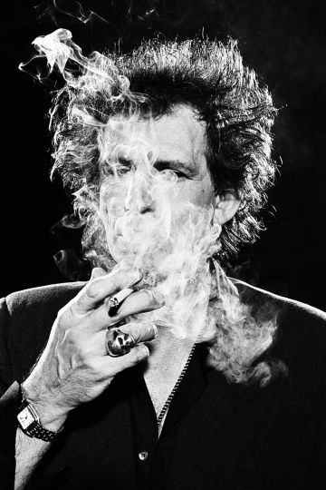 Stephanie Pfriender Stylander Keith Richards, Rivers Flow, British GQ, New York, 1993 © Stephanie Pfriender Stylander / Courtesy Staley-Wise Gallery, New York