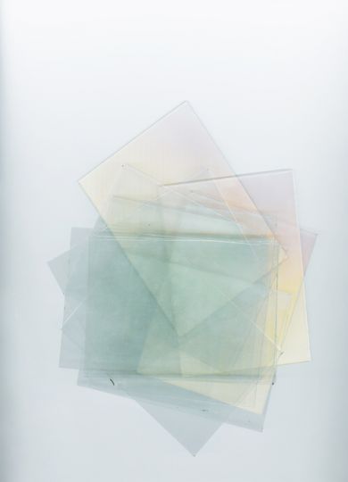 Myne Søe-Pedersen. Série White Scanned Glass Plates, # 3, 2018