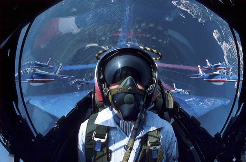 Casque de pilote de chasse Jet Team Breitling