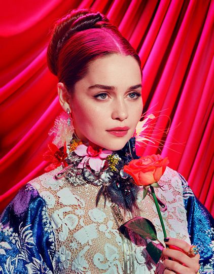 EMILIA CLARKE for TIME, July 17 © MILES ALDRIDGE – COURTESY THE AGENTS CLUB
