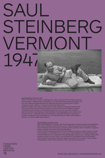 Fondation Henri Cartier-Bresson : Perles des Archives : Saul Steinberg, Vermont, 1947 