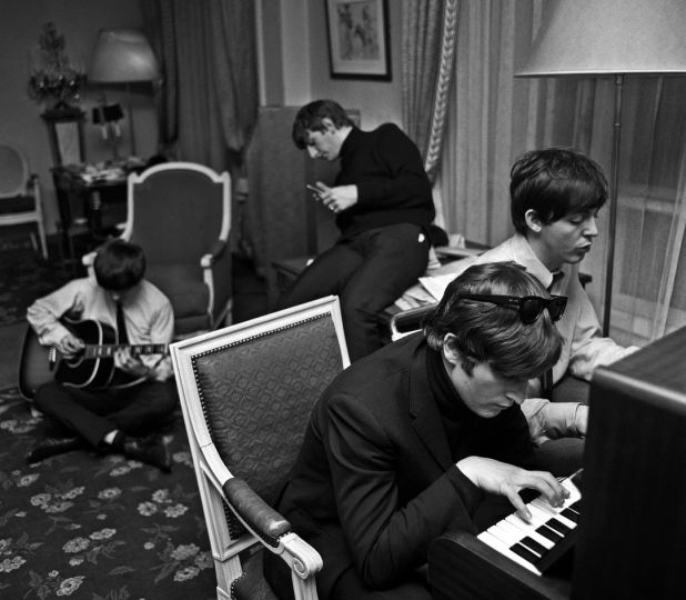  Beatles Composing, George V Hotel, Paris, 1964 © Harry Benson - Courtesy Erarta Museum