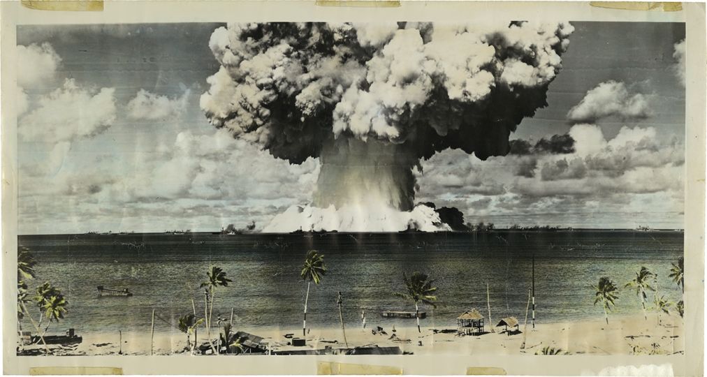 US Armed Forces Joint Task Force One. 
‘Baker’, Operation ‘Crossroads’. Bikini Atoll, July 25 1946
©US Armed Forces Joint Task Forces One. Сourtesy Daniel Blau, Munich
