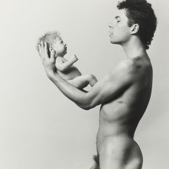 Lot 271 : BLANCA, Paul (Dutch 1958). Self-portrait father and son Benno, 1985.