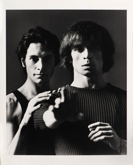 Lot 315 : DUNCAN, Kenn (American 1928 - 1986). Portrait of Rudolf Nureyev and Paolo Bortoluzzi, c. 1971.