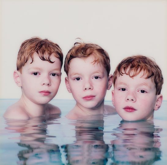 Lot 413 : NAPEL, Alex ten (Dutch 1958). The triplets: Eric, Timo and Raymon, 2006.