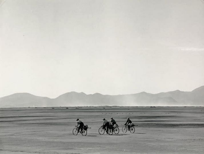 Manuel Alvarez Bravo (Mexico, b. 1902-2002) - Bicycles on Sunday (Bicicletas, Mexico), 1963 © Estate of Manuel Alvarez Bravo/Courtesy Peter Fetterman Gallery