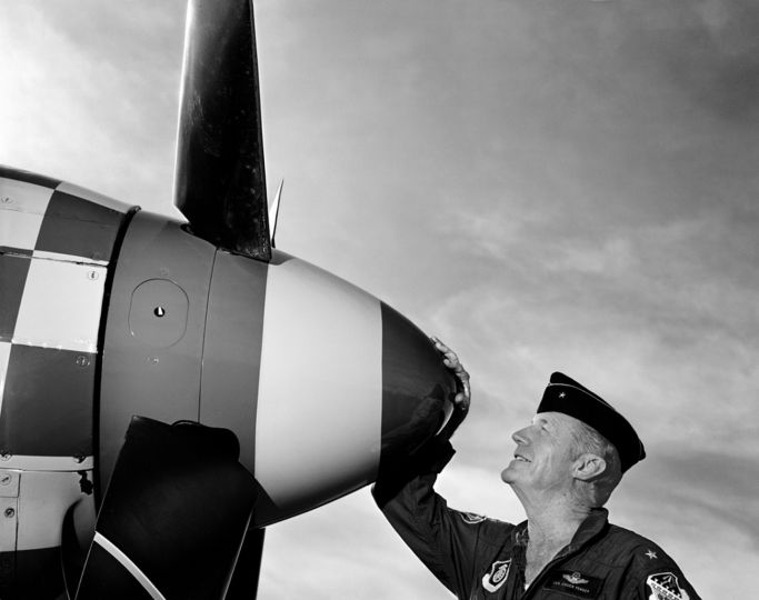 Chuck Yeager © Tom Zimberoff