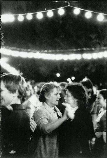 Louis FAURER (American, 1916-2001) Night of July 13th, 1970, Paris, France on St.-Louis-en-l'île, 1970 vintage gelatin silver print 8-1/2 x 5-3/4