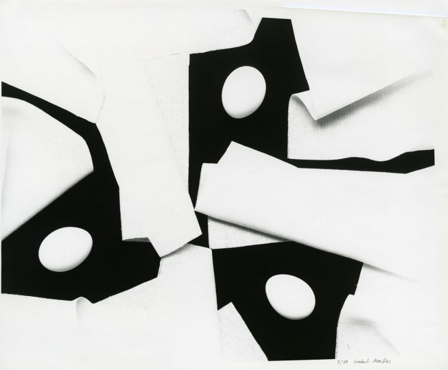 Herbert MATTER (American, b. Switzerland, 1907-1984) Composition with Three Eggs, 1979 vintage gelatin silver print paper 16 x 20