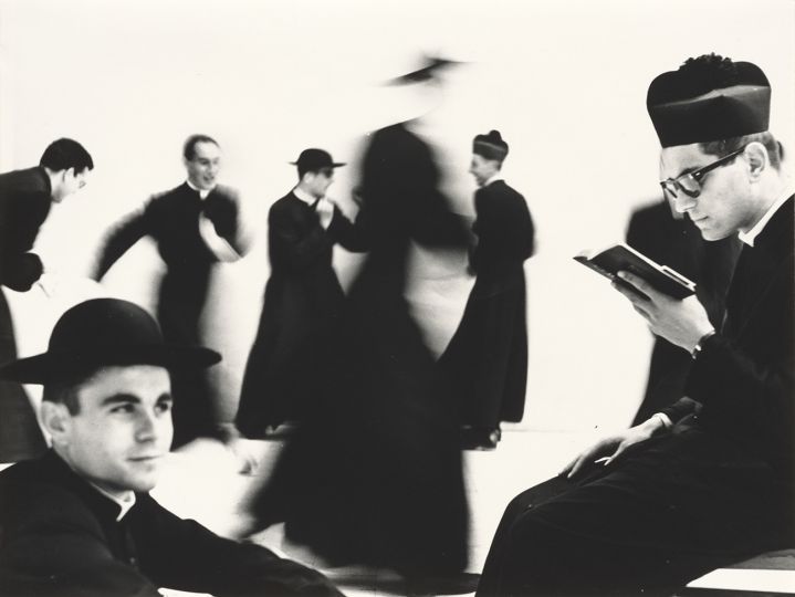 Young Priests, No. 70, negative 1961 - 1963; print 1981
Mario Giacomelli (Italian, 1925 - 2000)
Gelatin silver print
30 × 40.2 cm (11 13/16 × 15 13/16 in.)
The J. Paul Getty Museum, Los Angeles, Gift of Daniel Greenberg and Susan Steinhauser
Reproduced courtesy Mario Giacomelli Archive © Rita and Simone Giacomelli