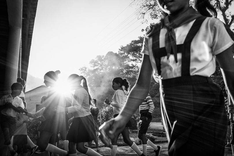 After Morning Pledge.  Village of Santo Domingo, Cuba. March, 2019. © Richard Sharum – Courtesy Gost