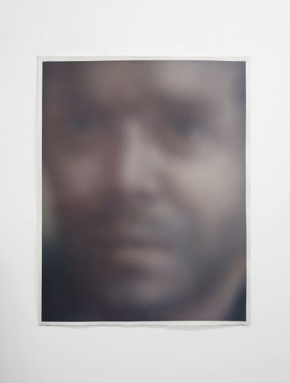 Adrien Couvrat , Autoportait, - Acrylique sur papier Arches, 150 X 105 cm, 2020 - Courtesy Galerie Maubert