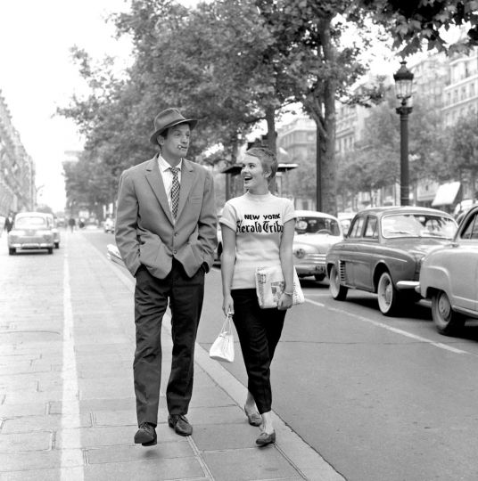 Jean-Paul Belmondo et Jean Seberg, 1959 - « A Bout de Souffle » de Jean-Luc Godard © Raymond Cauchetier