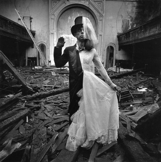 Arthur Tress - 
Bride and Groom
Early silver gelatin photograph
Executed in 1970 - Courtesy Holden Luntz Gallery