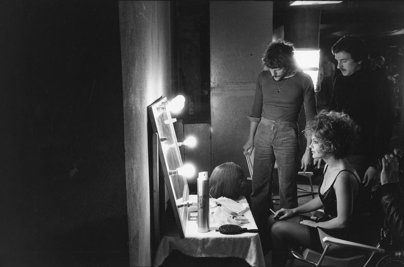 ROMY SCHNEIDER SUR LE TOURNAGE DE L’IMPORTANT C’EST D’AIMER MISE EN SCÈNE PAR ANDRZEJ ZULAWSKI, 1974 © GEORGES PIERRE - COURTESY GALERIE DE L'INSTANT PARIS