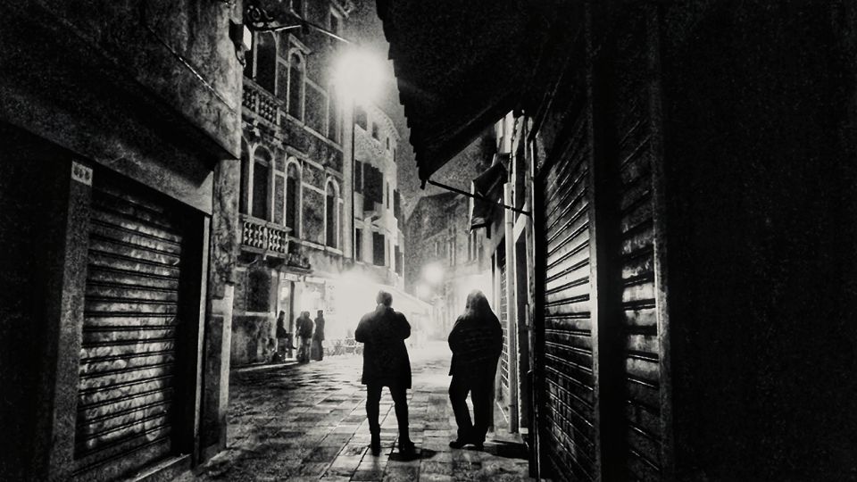 Venice at Night - Outside Arnaldi Wine Bar © Jim McKinniss