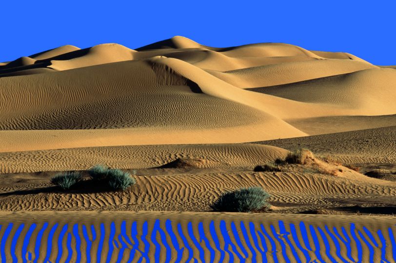 Africa - Collection Mirages Bleus - Libye Grand Erg Oubari - dune © Christian Clausier 