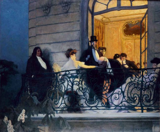 René-Xavier Prinet, Le Balcon, 1905-190 © Caen, musée des Beaux-Arts / Patricia Touzard