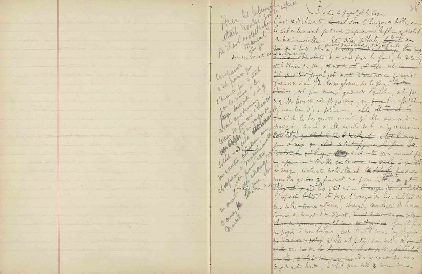 Manuscrit Du côté de chez Swann © Bibliothèque nationale de France, Paris