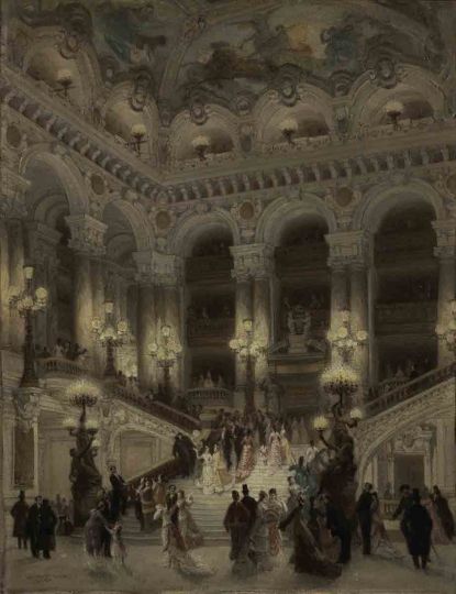 Louis Béroud, L’escalier de l’Opéra, 1877 Collection du musée Carnavalet - Histoire de Paris CCØ Paris Musées / Musée Carnavalet - Histoire de Paris