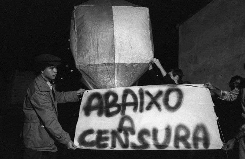 Protesto contra a censura no jornal Movimento,1978, SP/SP © Rosa Gauditano