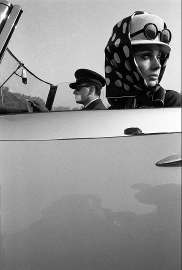 Girl with Chauffeur, Town Magazine Silver Gelatin Photograph Executed in 1965 © Brian Duffy - Courtesy Holden Luntz Gallery