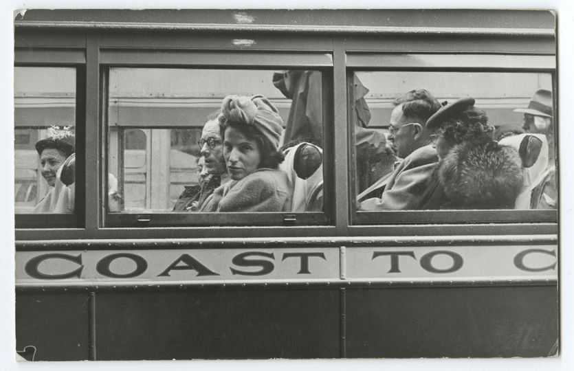 Esther Bubley, Coast to Coast, SONJ, 1947 
Gelatin silver print, 6 1/2 x 10 inches
© Estate of Esther Bubley - Courtesy Howard Greenberg Gallery